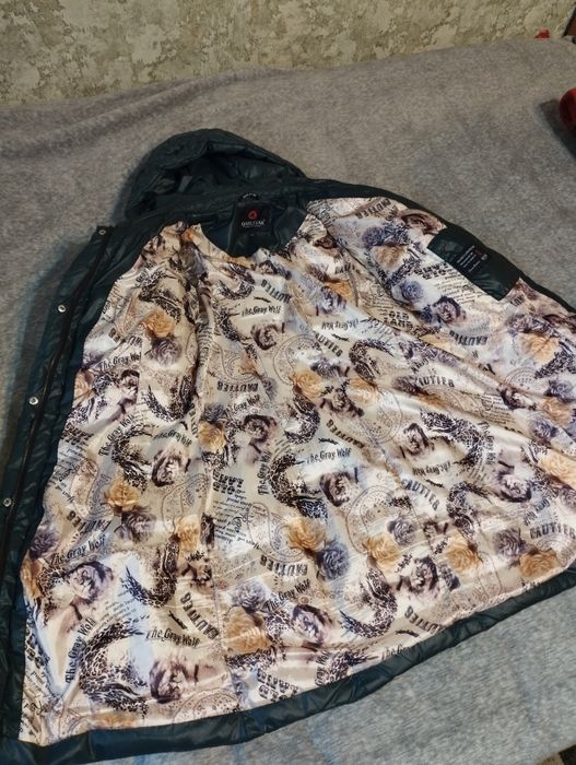 Жіноча куртка зеленого кольору, розмір xxl, синтепон