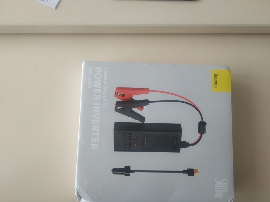 Інвертор 12 ->220 500w Baseus чиста синусоїда (котел працює)