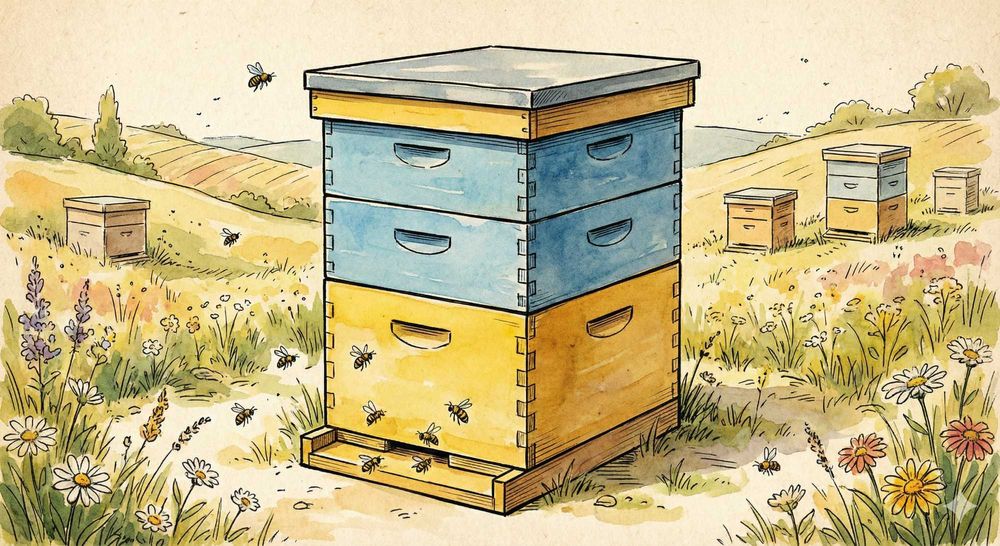 Готовий вулик 10-рамковий Дадан 300 з наставками. Професійна збірка