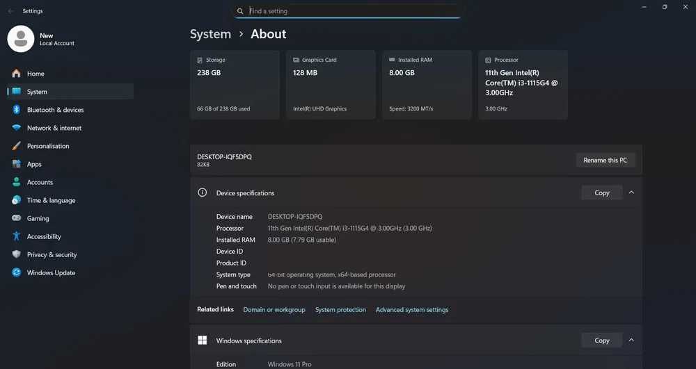 Lenovo V15 G2 ITL - i3 11ª Geração, 8GB RAM, 256GB SSD