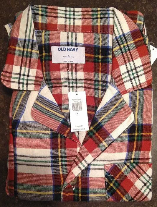 Тепла фланелева піжама для чоловіків OLD NAVY, розмір L