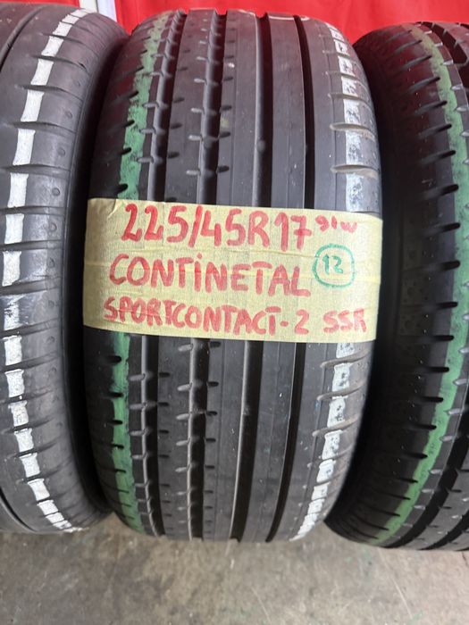 Pneus RFT 225/45/17 Continental Todos Iguais  Impecaveis