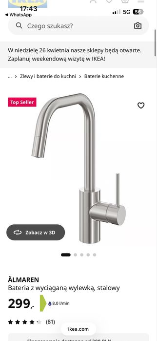 Bateria ÄLMAREN ze stali nierdzewnej