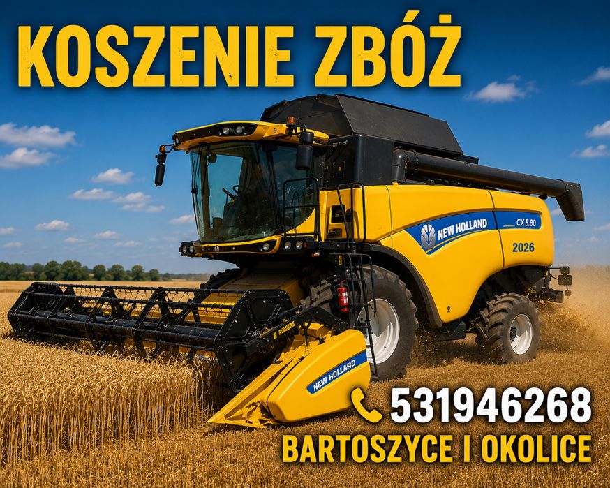 Koszenie kombajnem zbóż