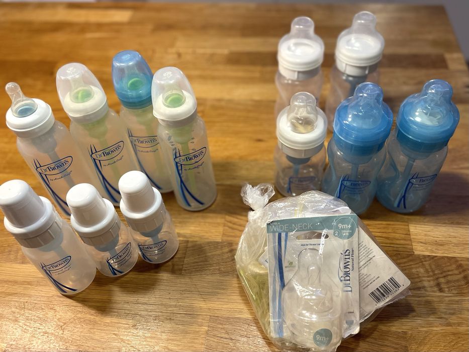 12 Biberões Dr. Brown’s +tetinas novas - Super Pack! Urg!