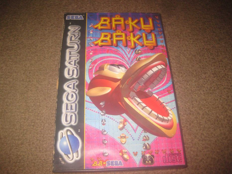 Jogo "Baku Baku" para Sega Saturn/Completo!