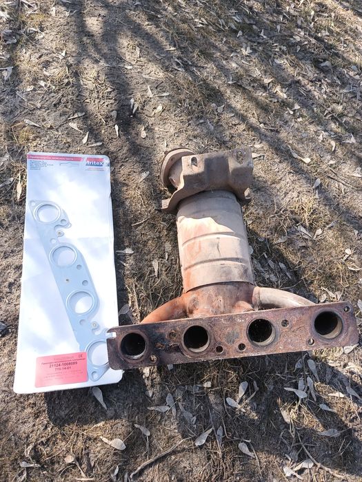 Катализатор с новой прокладкой ваз