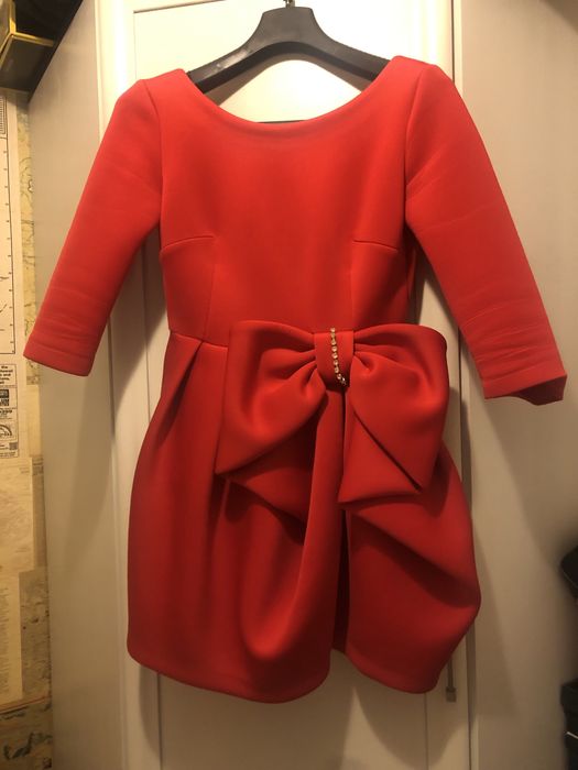 Sukienka by o la la S czerwona kokarda, święta, sylwester, bal