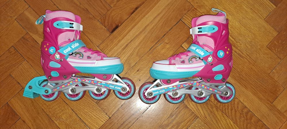 Rolki SUMMER DREAM 37-40 regulowane łyżworolki różowe unicorn