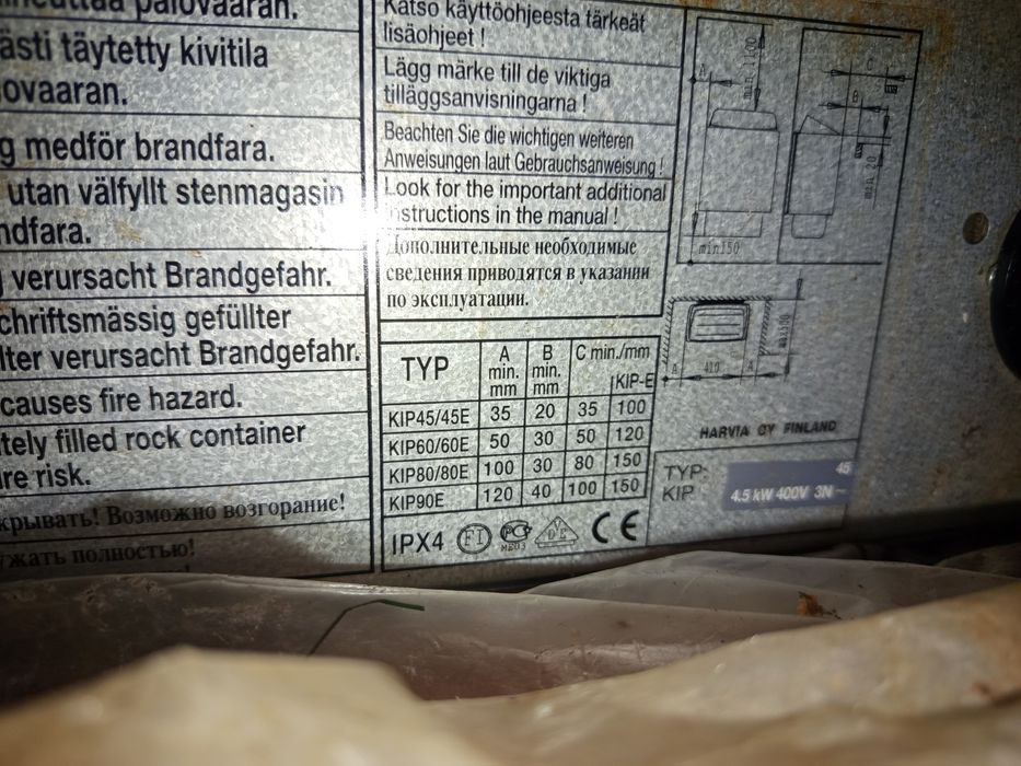 Електрокаменка печь для сауны и бани Harvia sauna