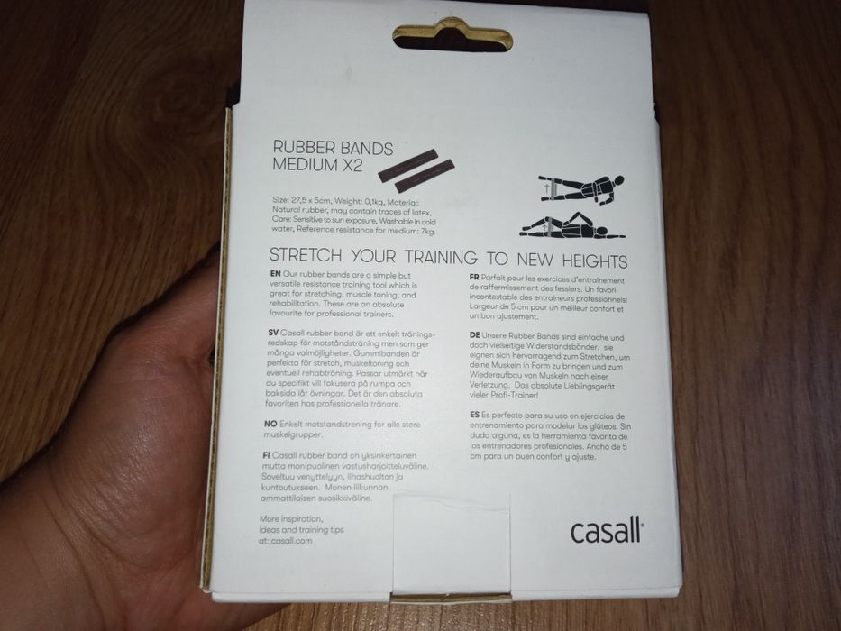 Taśmy gumy oporowe do ćwiczeń Casall 2 pack