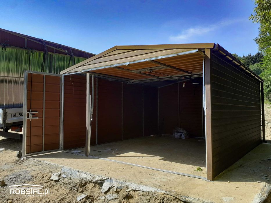 Garaż drewnopodobny 4x5m, PREMIUM - montaż Gratis!