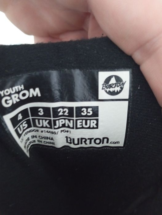 Dziecięce buty snowboardowe Burton grom 35 snowboard