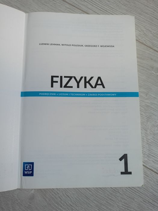 Fizyka 1 WSiP zakres podstawowy