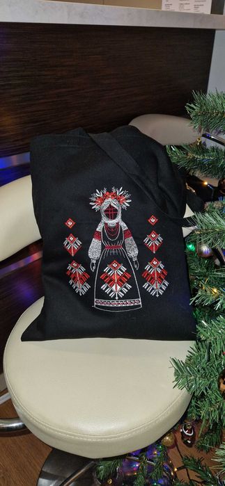 Torba shopper z haftem