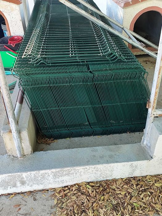 90 Painéis de vedação cor verde 2,5mx0,63