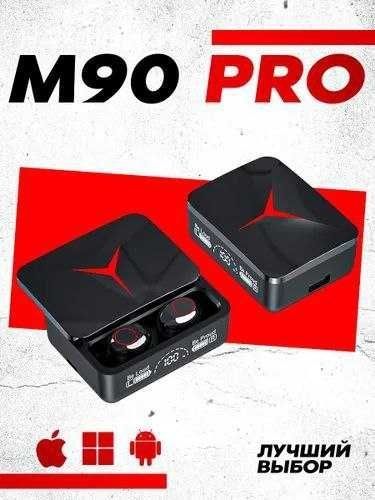 Беспроводные наушники M90 PRO с микрофоном для ios и Android / черный