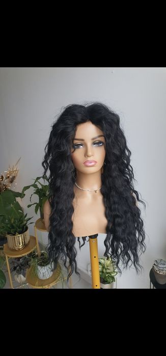 Peruka fale afroloki czarne włosy Shakira