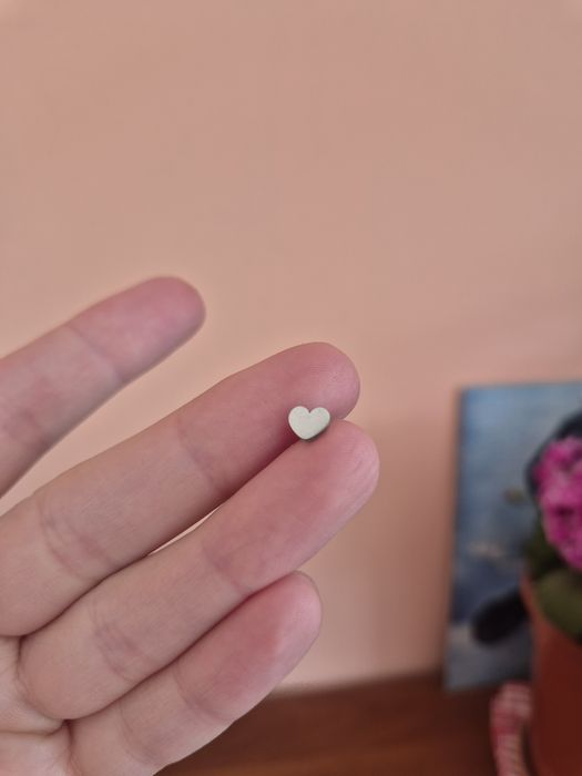 Labret stal chirurgiczna serce serduszko