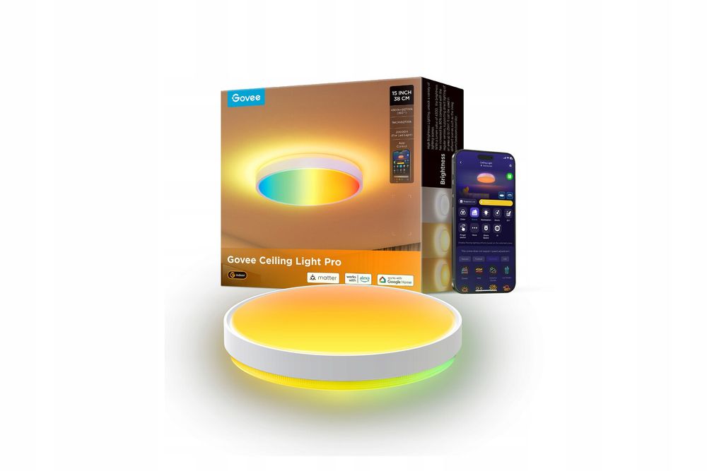 Govee Ceiling Light Pro H60A6 Inteligentna Lampa Sufitowa LED RGBICWW 38cm