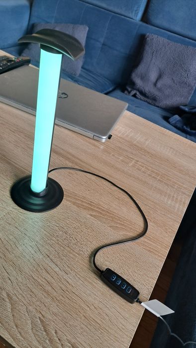 Stojak na słuchawki lampka led usb