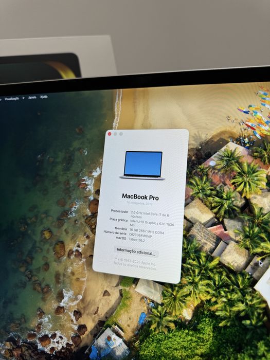 macbook pro 16 2019 i7 16gb ram