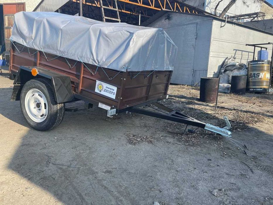 Легковий причіп "Дніпро-201" (200х120х35) на ресорах Волга, посилений