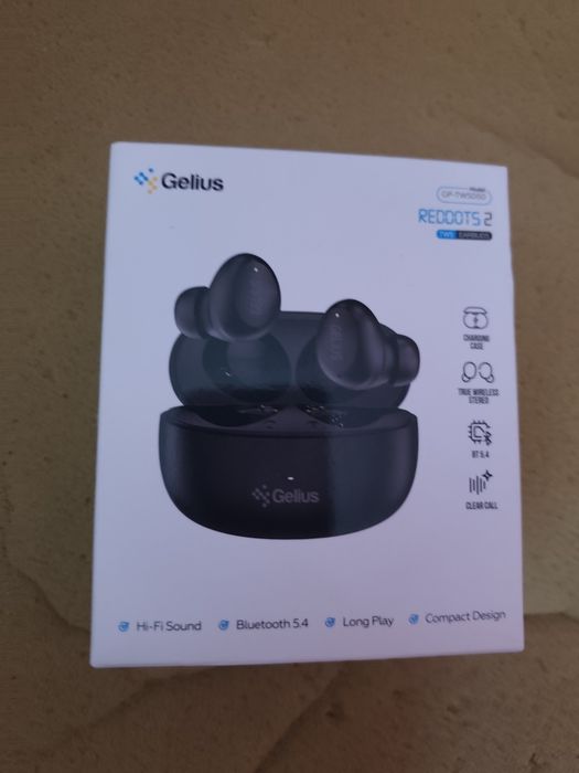 Навушники вкладиші бездротові TWS Gelius Gelius Reddots 2 GP-TWS044 Black