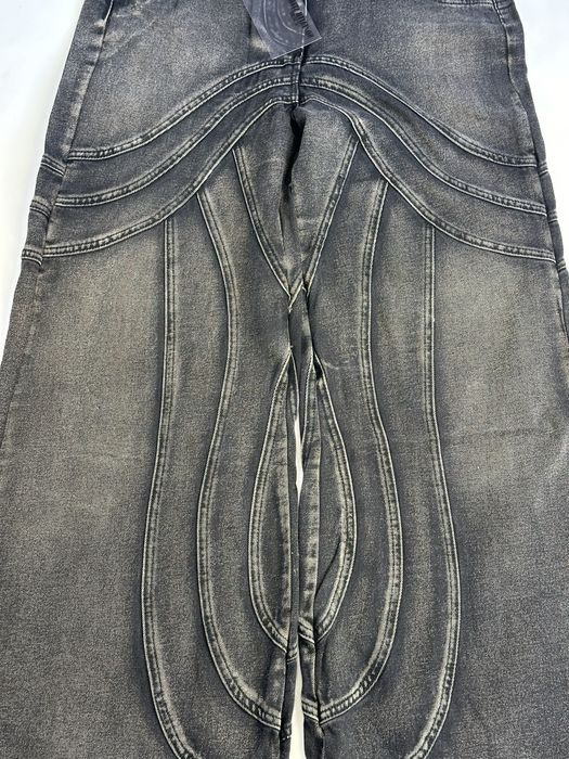 NFS NO FAITH STUDIOS faded baggy джинси джынсы черные широкие opium