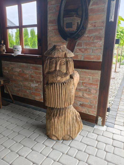 Figura rzeźbiona dębowa 110 cm
