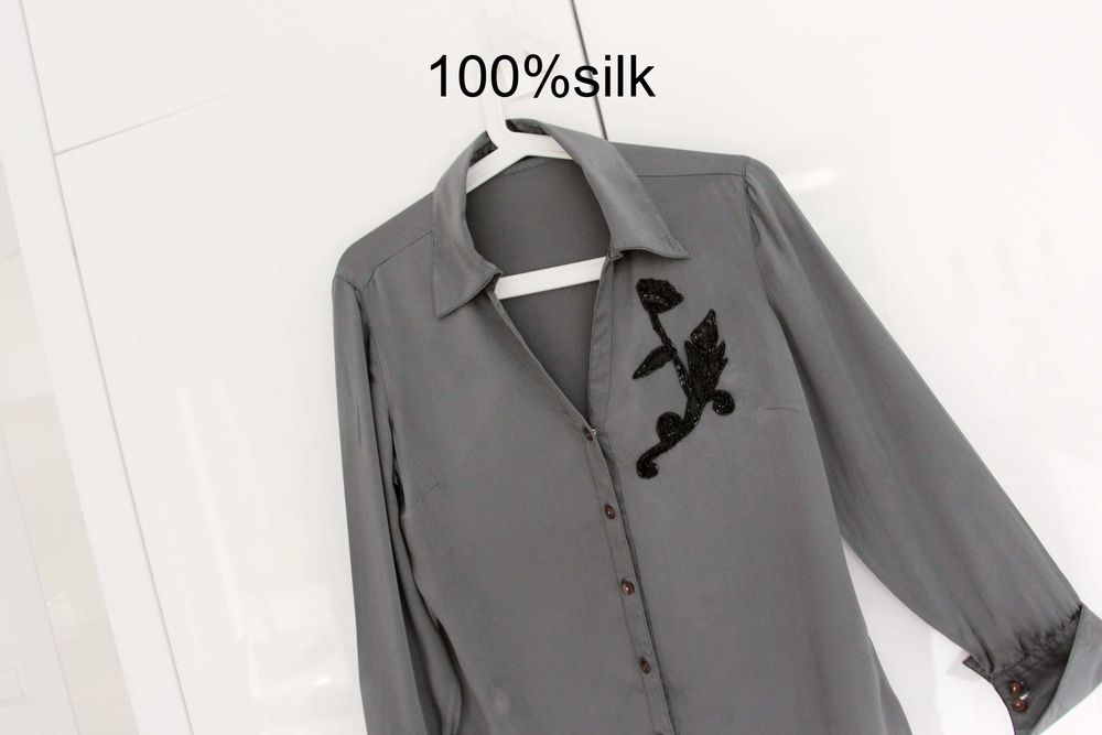 100%jedwab bez wad SAND Copenhagen M