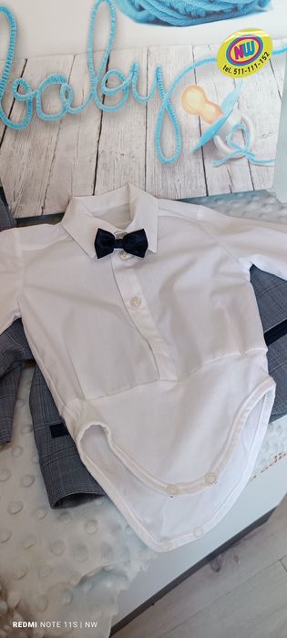 Elegancki garnitur koszulobody rozmiar 62