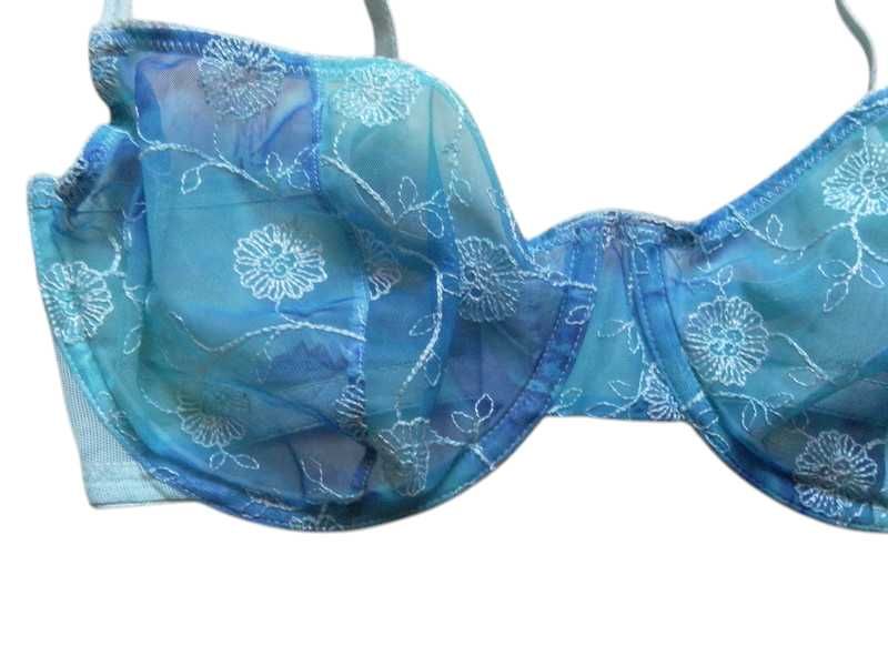Niebieski stanik biustonosz Knickerbox 75D bielizna damska
