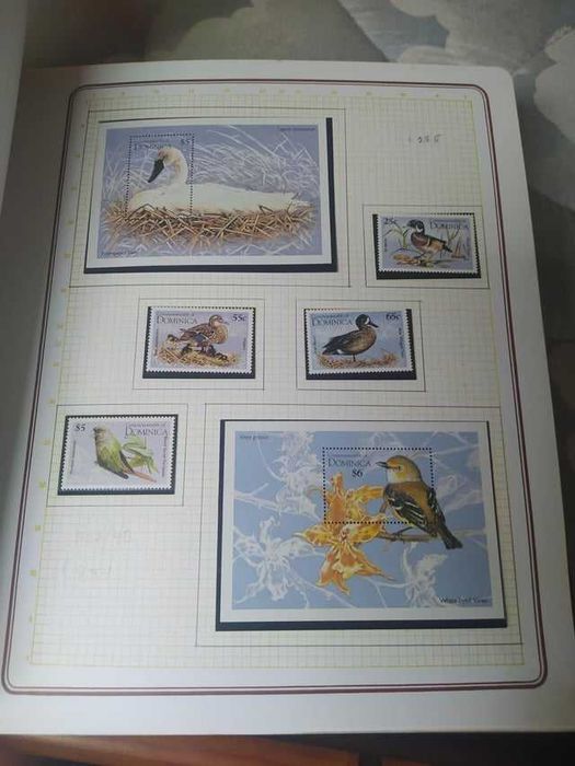 Grande Coleção de selos tematica -Aves do Mundo - +4.000 selos