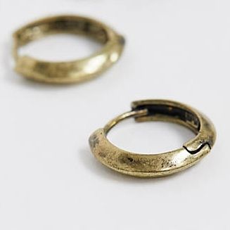 kolczyki koła w kolorze polerowanego złota 30298