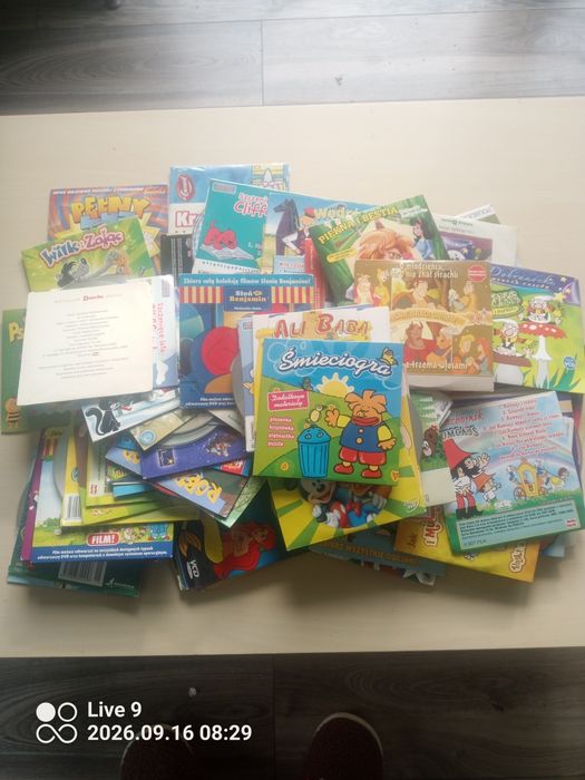 Płyty DVD bajki dla dzieci 70 sztuk dla dziewczynki i chłopca