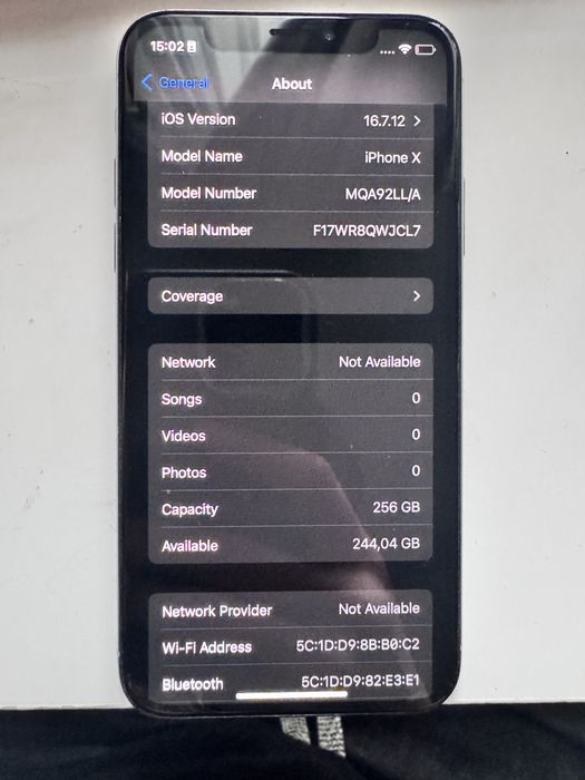 iPhone X 256 GB – bardzo dobry stan