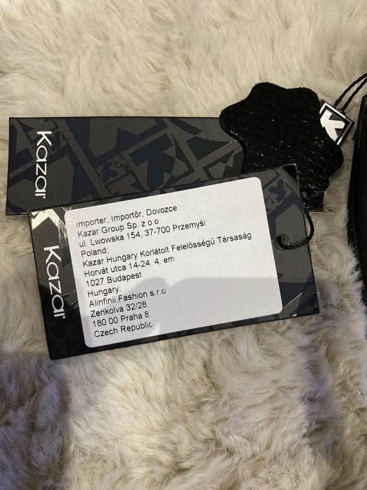 Kopertówka Kazar, kosmetyczka, czarna, skóra, nowa