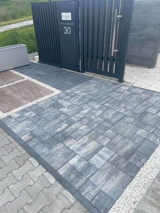 Płyta tarasowa Quadri 60x30x6cm stalowo biała