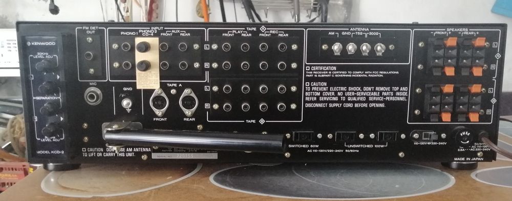 Kenwood 9940 receiver quadrifônico topo de gama