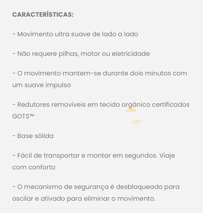 Espreguiçadeira/ baloiço bebês