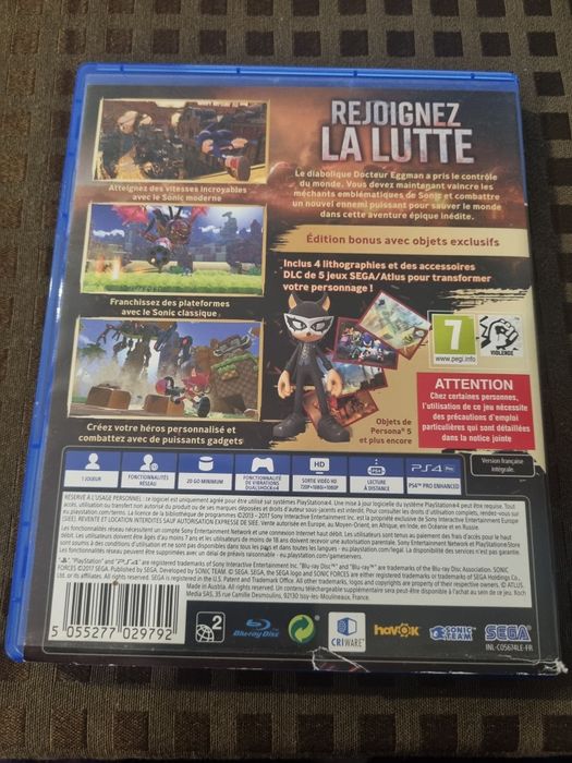 Jogo ps4 Sonic Force Bonus edition