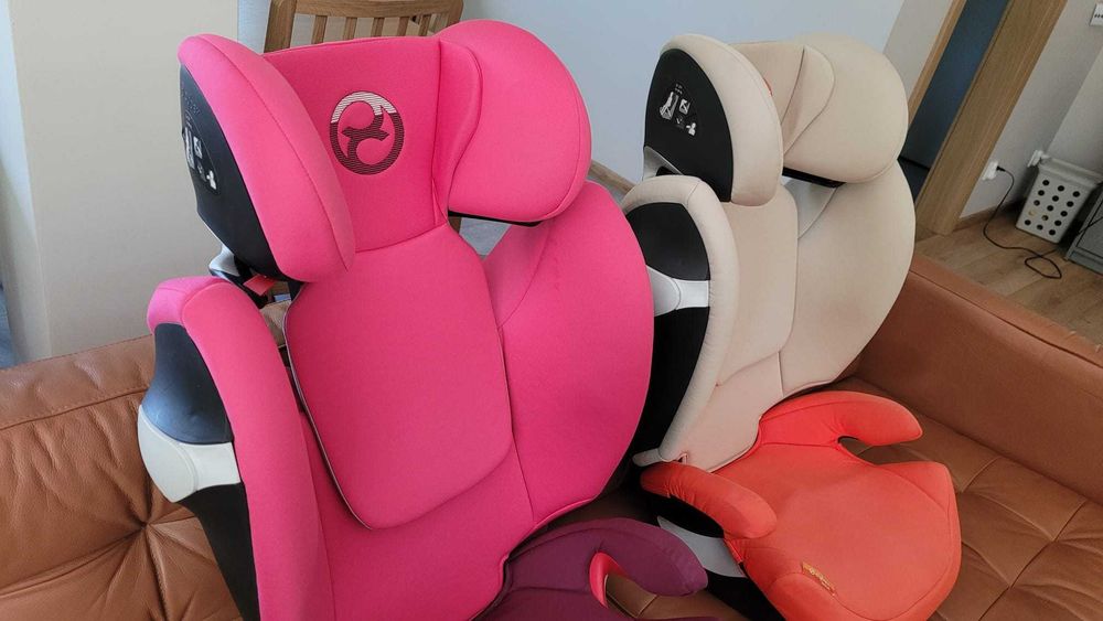 2 x fotelik samochodowy dziecięcy Cybex Solution M (bez isofix) w znakomitym stanie