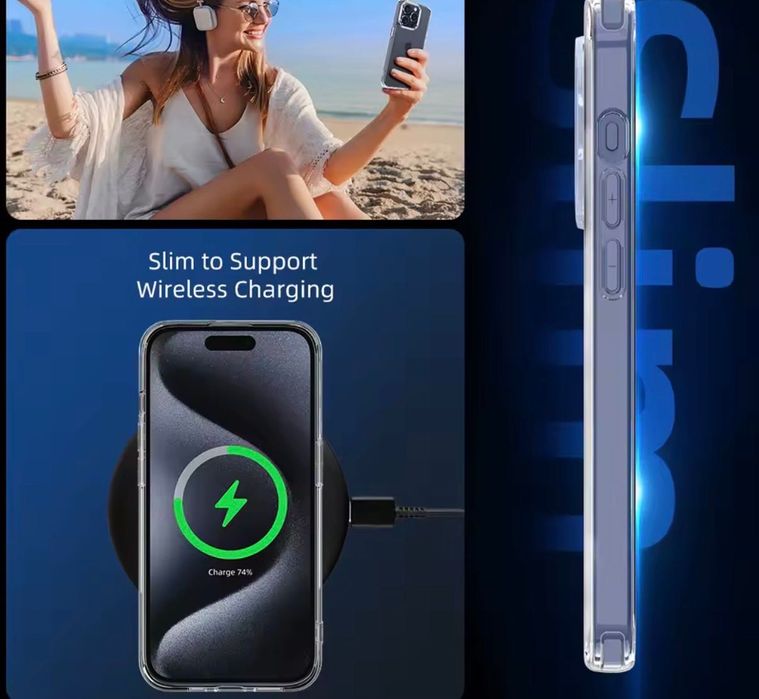 Чохол на iPhone 16pro прозорий