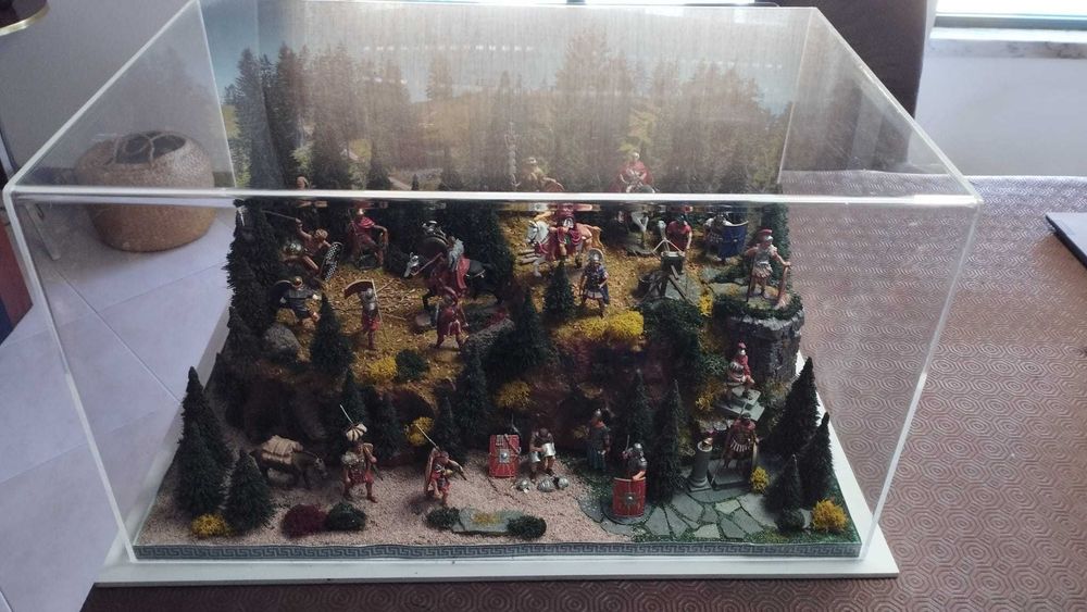Coleção Soldados de chumbo do Império Romano, Planeta de Agostini, em diorama