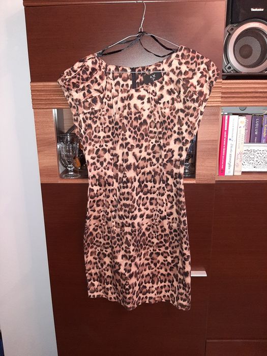 Sukienka mini panterka S