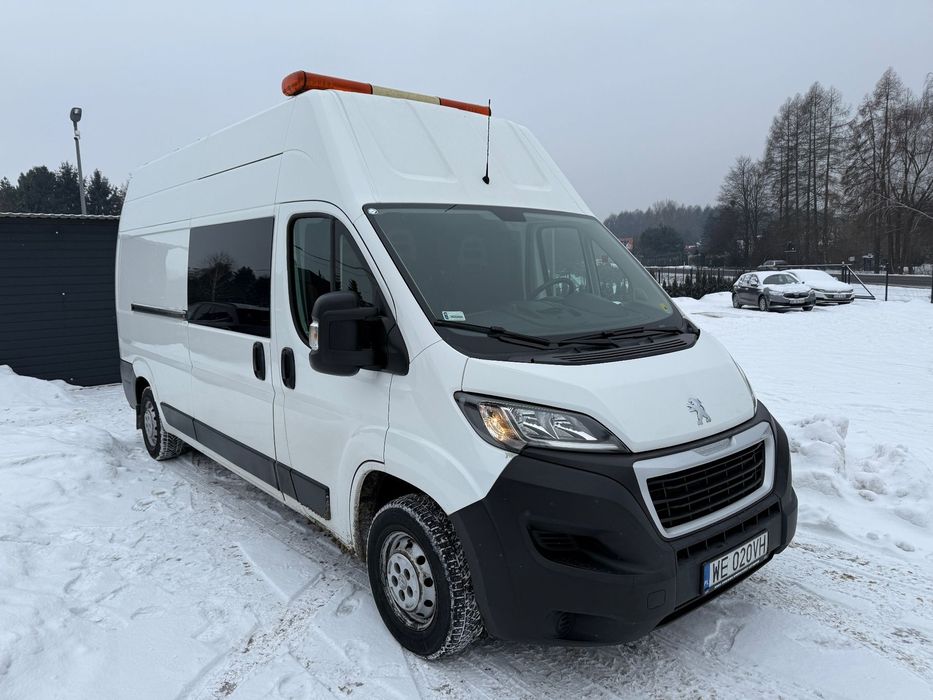 Peugeot Boxer  Rezerwacja L3H3 Brygadówka 6.os Hak Kamera Salon PL Serwis ASO FV23%