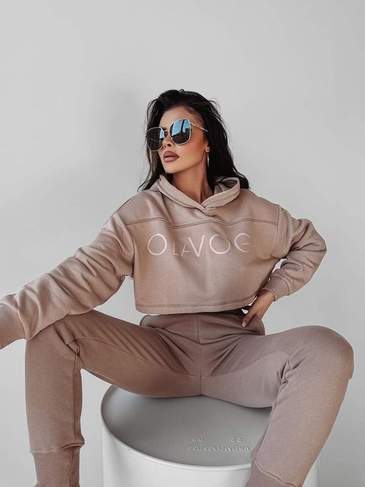 Bluza damska Olavoga Mirage M czarna beżowa