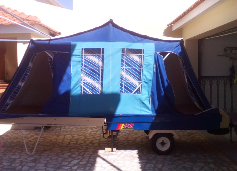 Atrelado tenda T2 com avançado