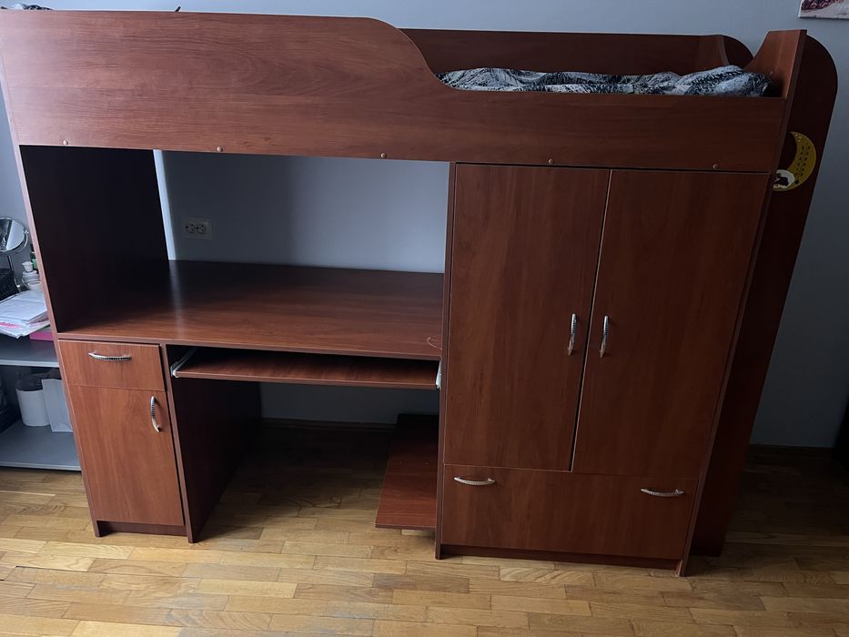 Двоповерхове підліткове/дитяче ліжко-горище